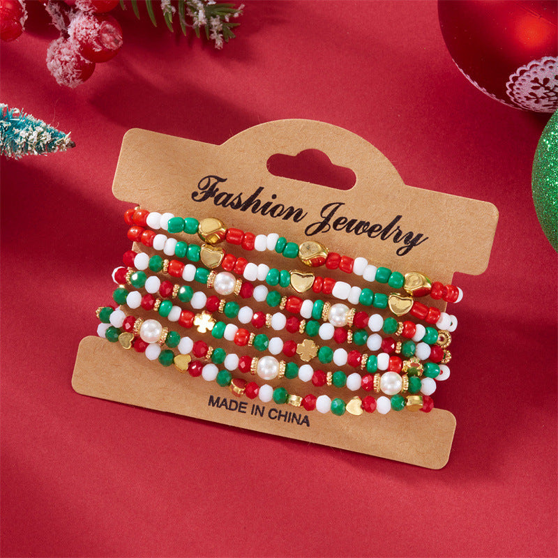 Wholesale Rice Bead Polymer Clay Multilayer Bracelet